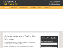 Tablet Screenshot of highway30auto.com